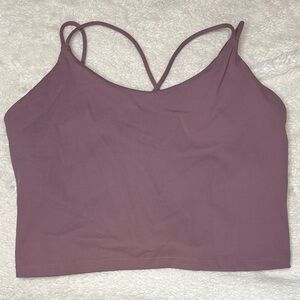 Purple Strappy Crop Top